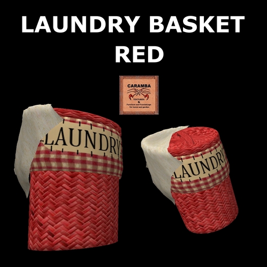Laundry basket red