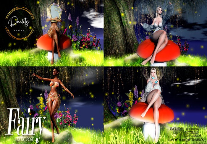 [DSt] Fairy - Female Poses w/props (WEAR)