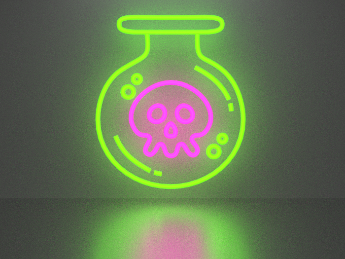 Skull 4 neon sign Full Permission