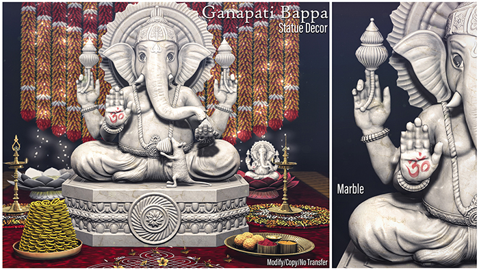 MADRAS Ganapati Bappa Marble (ADD)