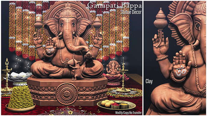 MADRAS Ganapati Bappa Clay (ADD)