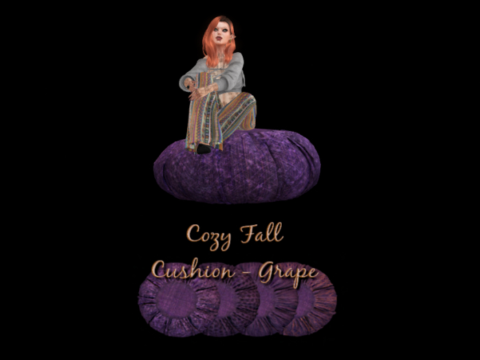 Cozy Fall Cushion Mini 1- Grape (Unpack/ADD)