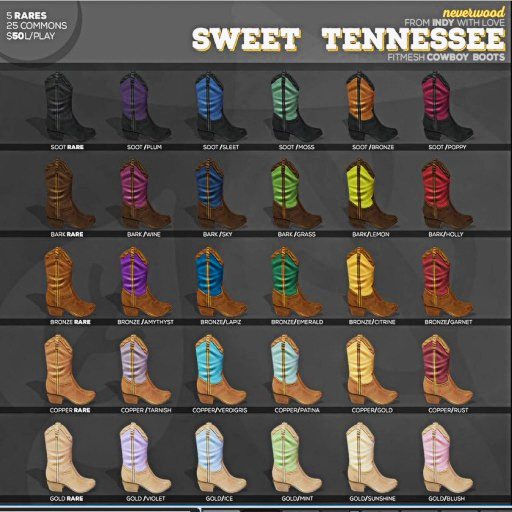 Neverwood//. Sweet Tennessee Cowboy Boots - Bark/Lemon
