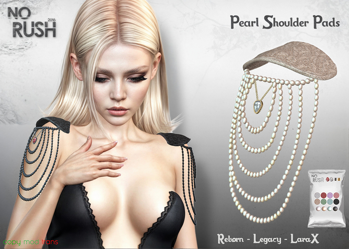 [NORUSH] Pearl Shoulder Pads -unpack-