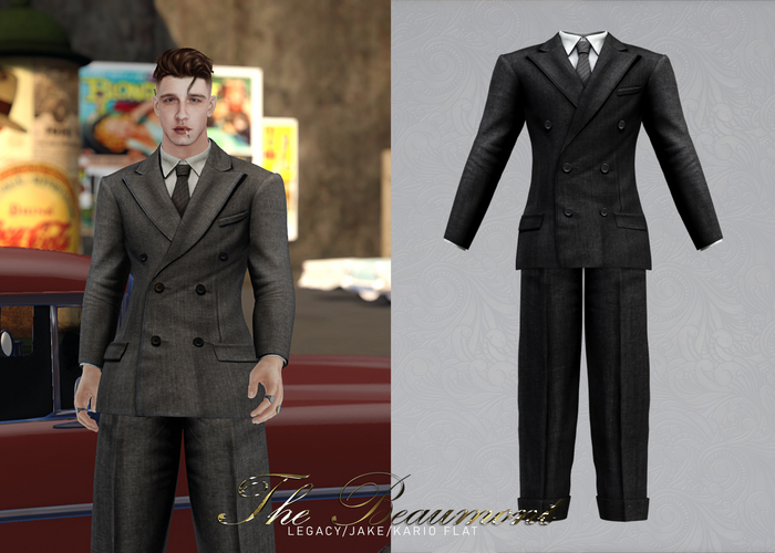 KLN SZN - The Beaumont 1940s Suit Black