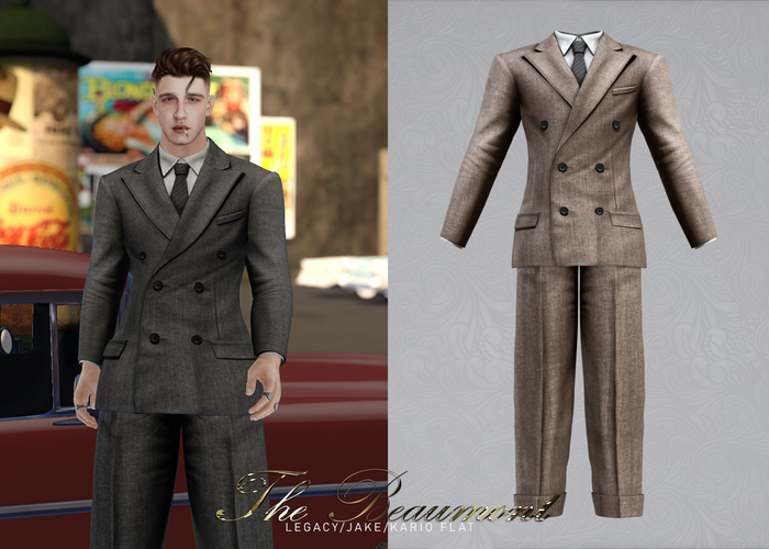 KLN SZN - The Beaumont 1940s Suit Salmon