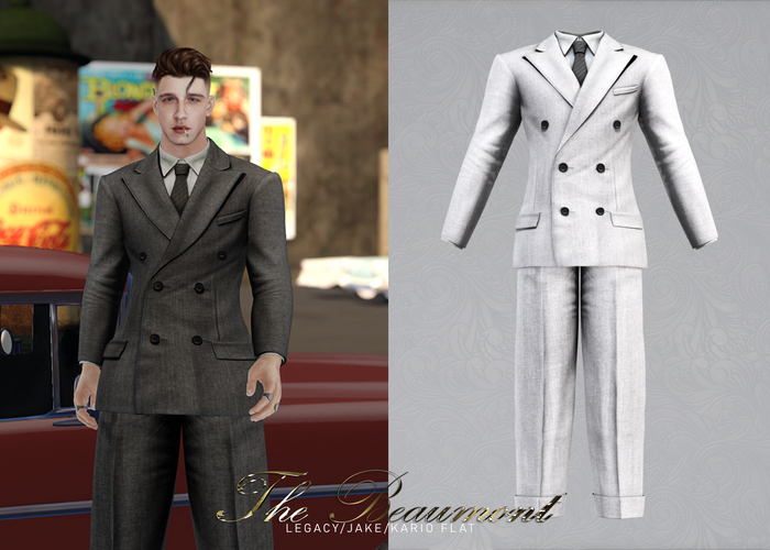 KLN SZN - The Beaumont 1940s Suit White