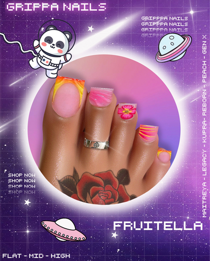 Grippa Pedi:: Fruitella Set