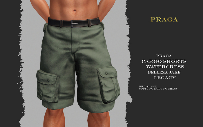 Praga Cargo shorts - Watercress -