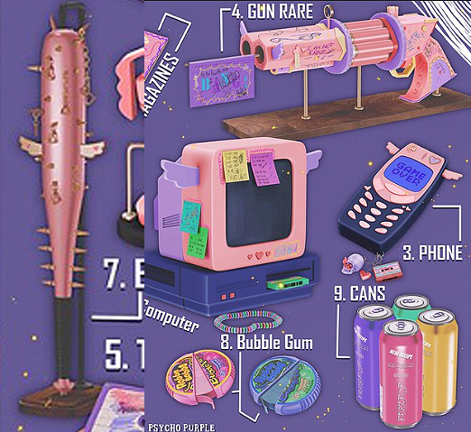 7. Wednesday[+] Psycho Purple. Bat