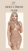 DRAMA QUEEN Holly Dress - Nude (ADD)