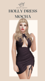 DRAMA QUEEN Holly Dress - Mocha (ADD)
