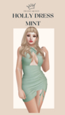 DRAMA QUEEN Holly Dress - Mint (ADD)