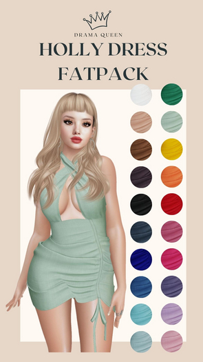 DRAMA QUEEN Holly Dress - FATPACK (ADD)