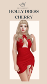 DRAMA QUEEN Holly Dress - Cherry (ADD)
