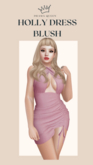 DRAMA QUEEN Holly Dress - Blush (ADD)