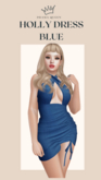 DRAMA QUEEN Holly Dress - Blue (ADD)