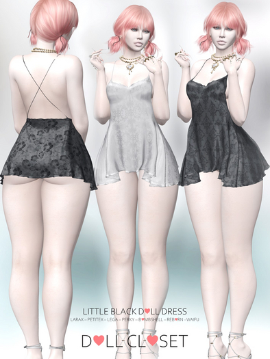 ~DOLL CLOSET~ LITTLE BLACK DOLL DRESS DEMO