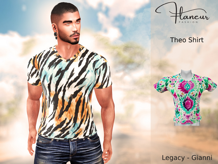 [Flaneur] Theo Shirt - Patchwork 