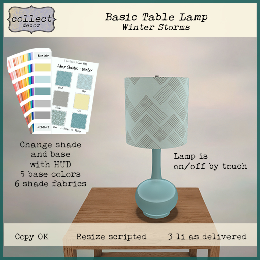 Table Lamp - Winter Storms - { collect }