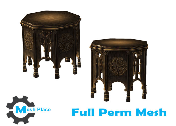 Mesh Place - Gothic Side Table Full Perm Mesh