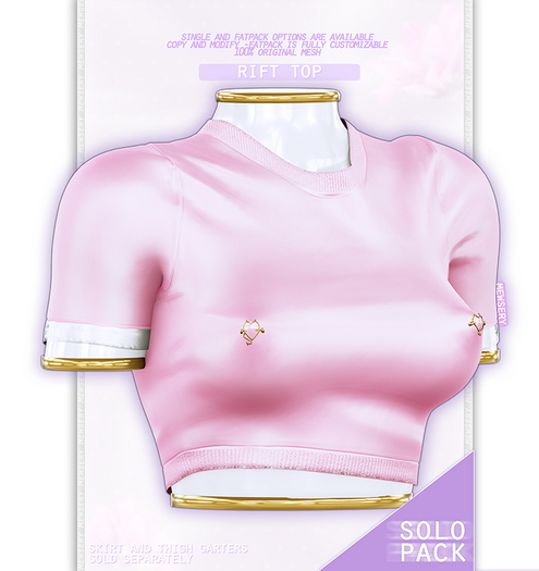#Mewsery Rift Top{Pink}