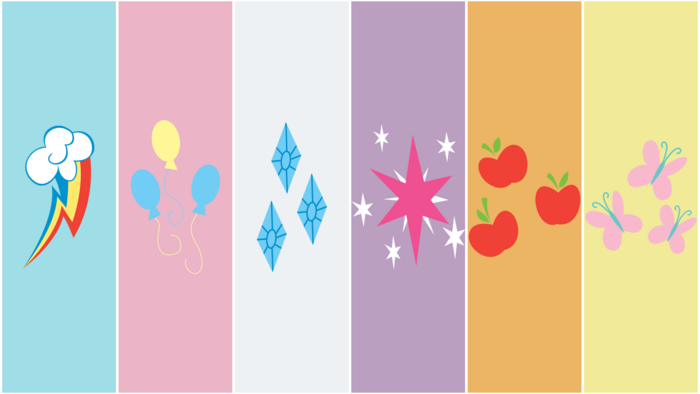 *SkY* Teeglepet MLP cutiemarks Fatpack