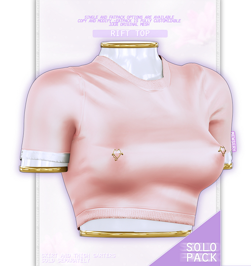 #Mewsery Rift Top{Rose}