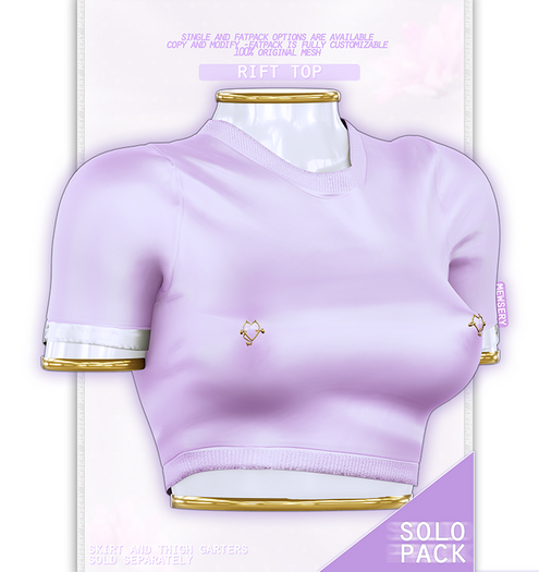 #Mewsery Rift Top{Lilac}