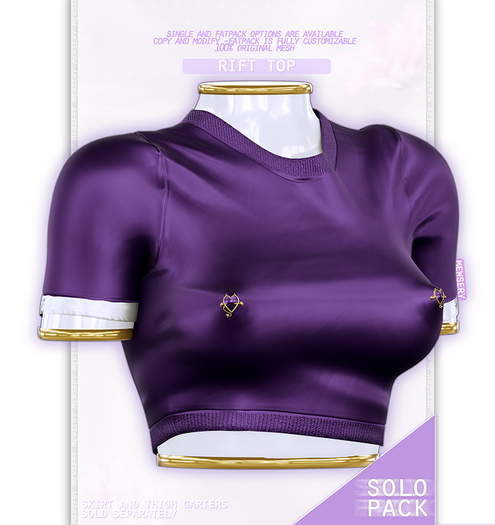 #Mewsery Rift Top{Amethyst}