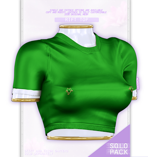 #Mewsery Rift Top{Emerald}