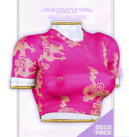 #Mewsery Rift Top{Dragon.Pink}