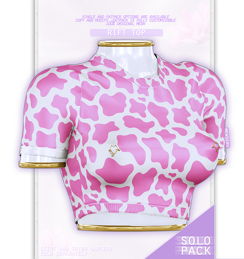 #Mewsery Rift Top{Cow.Hotpink}