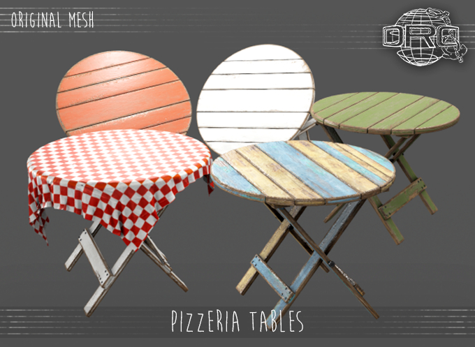 -DRD- Pizzeria - Tables