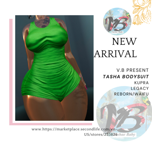 VB.TASH BODYSUIT~GREEN~ UNPACK  HUD