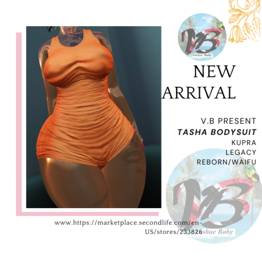 VB.TASH BODYSUIT~ORANGE UNPACK  HUD