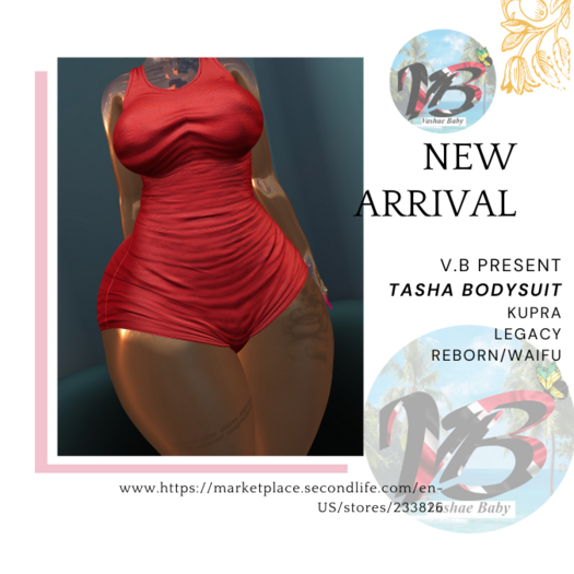 VB.TASH BODYSUIT~RED~ UNPACK  HUD