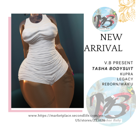 VB.TASH BODYSUIT~WHITE~ UNPACK  HUD