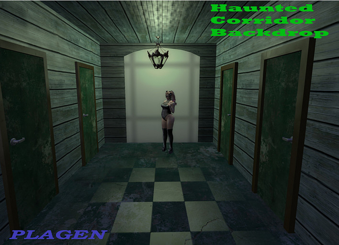 Haunted Corridor Backdrop   - PLAGEN  (ADD)