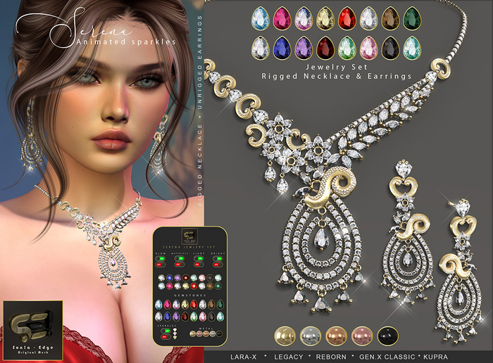Son!a-Edge Serena Jewelry Set Fatpack - Rigged necklace + Earrings