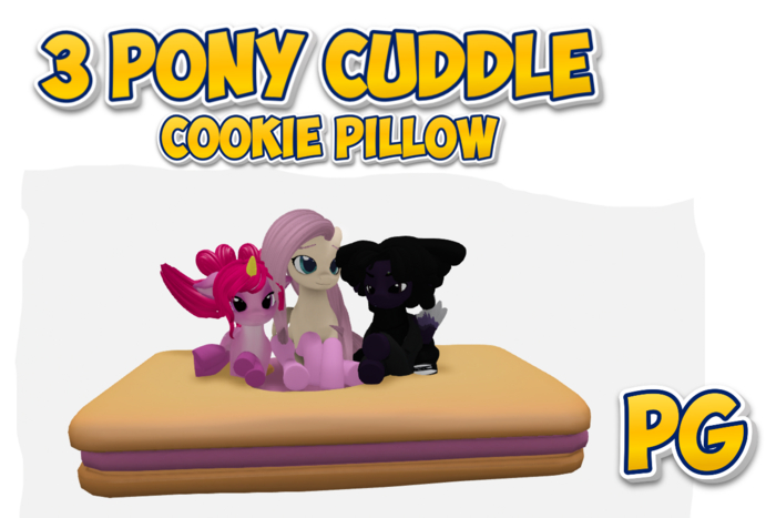 [OP] 3 Pony Cookie Pillow