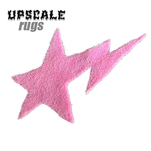 {UPSCALE} Pink Lighting Star Rug