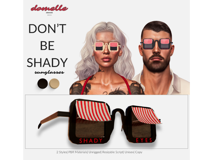 Domelle: Don't Be Shady Sunglasses