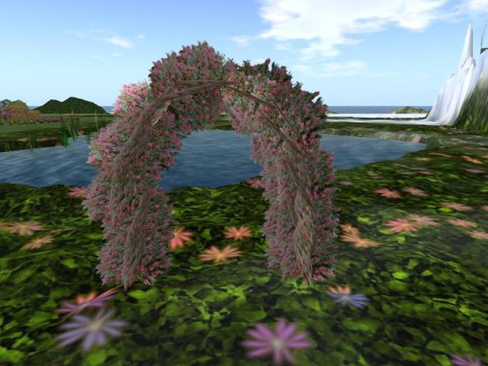 Arkad's 1 Prim Camellia Japonica Arch