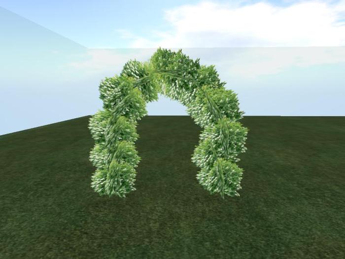 Arkad's 1 Prim Cranberry Bush Arch