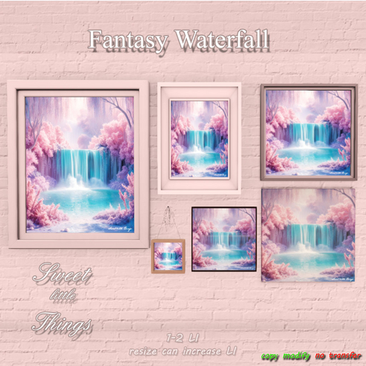 *Sweet Little Things* Fantasy Waterfall Frames