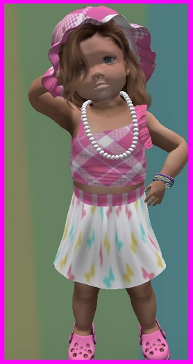 TTV Butterfly Pink Dress BEBE Girl