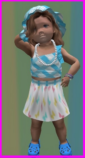 TTV Butterfly Teal Dress LULLABEE Girl