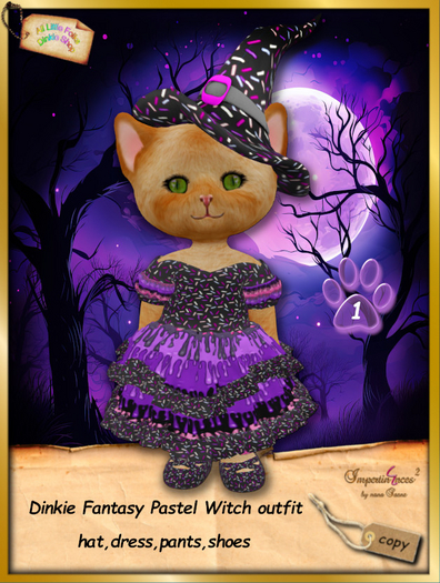 Dinkie Fantasy Pastel Witch dress 1