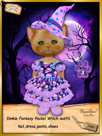 Dinkie Fantasy Pastel Witch dress 3